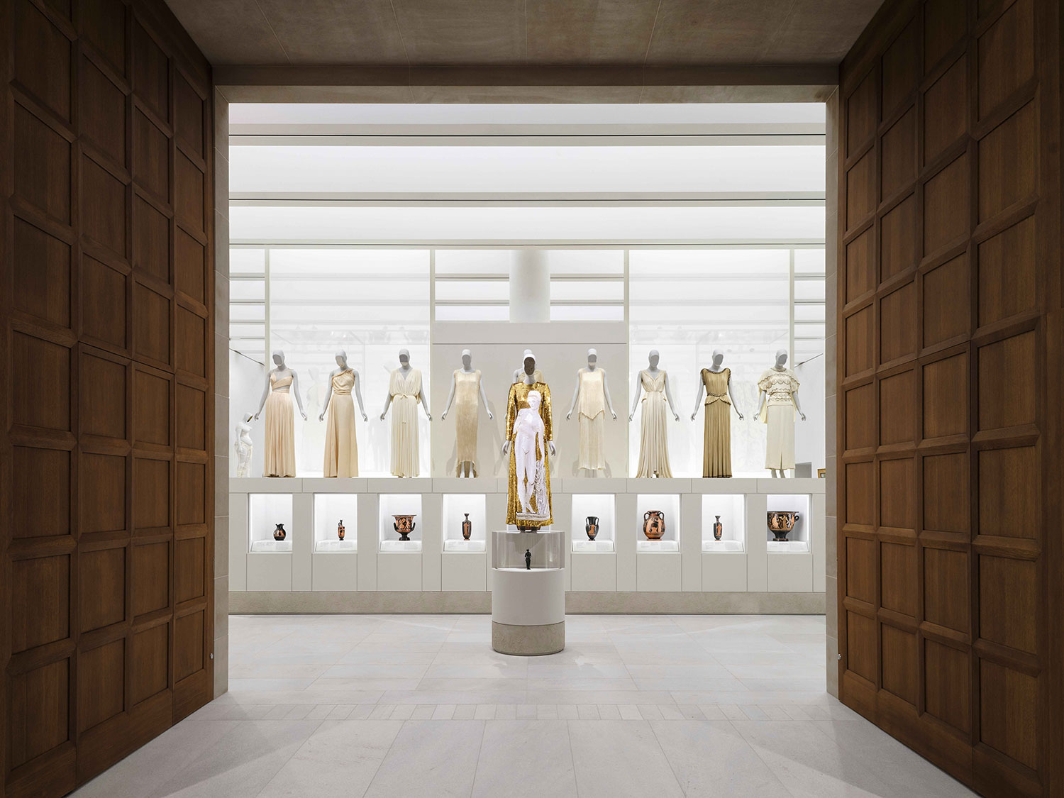 Interior of Met Museum Costume Galleries